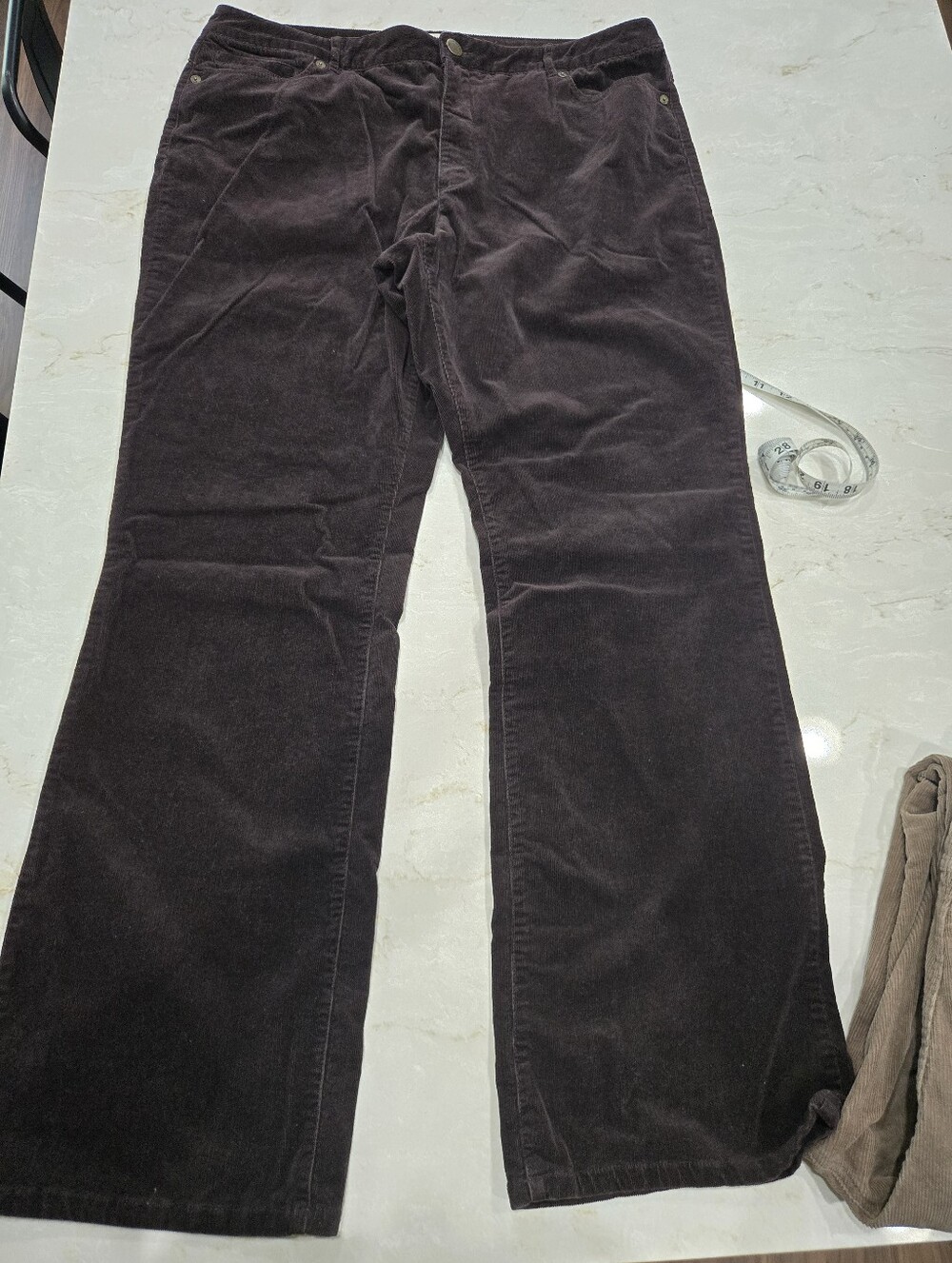 Coldwater Creek Chocolate Brown Corduroy Pants